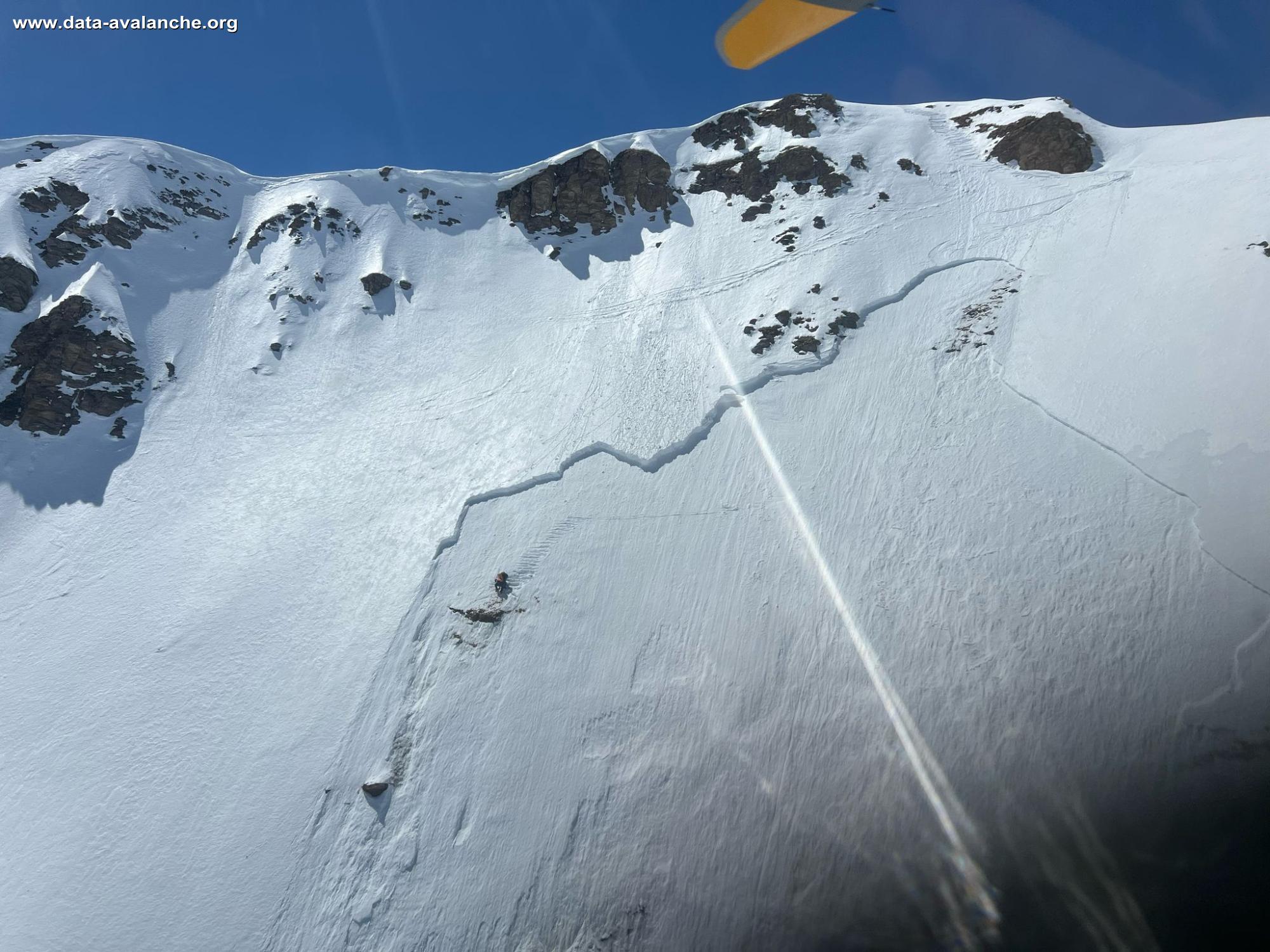 Avalanche Haute Maurienne, secteur Bonneval sur Arc, Ouille du Midi - Photo 1 - © Nicolas Bais